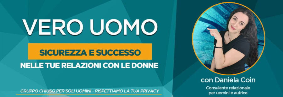 banner con link al gruppo meta VERO UOMO